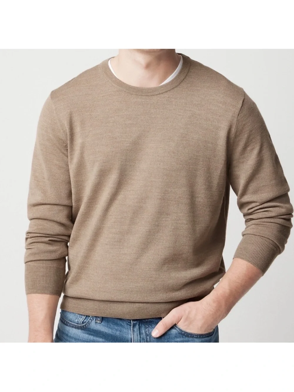 J crew Merino wool-blend crewneck sweater